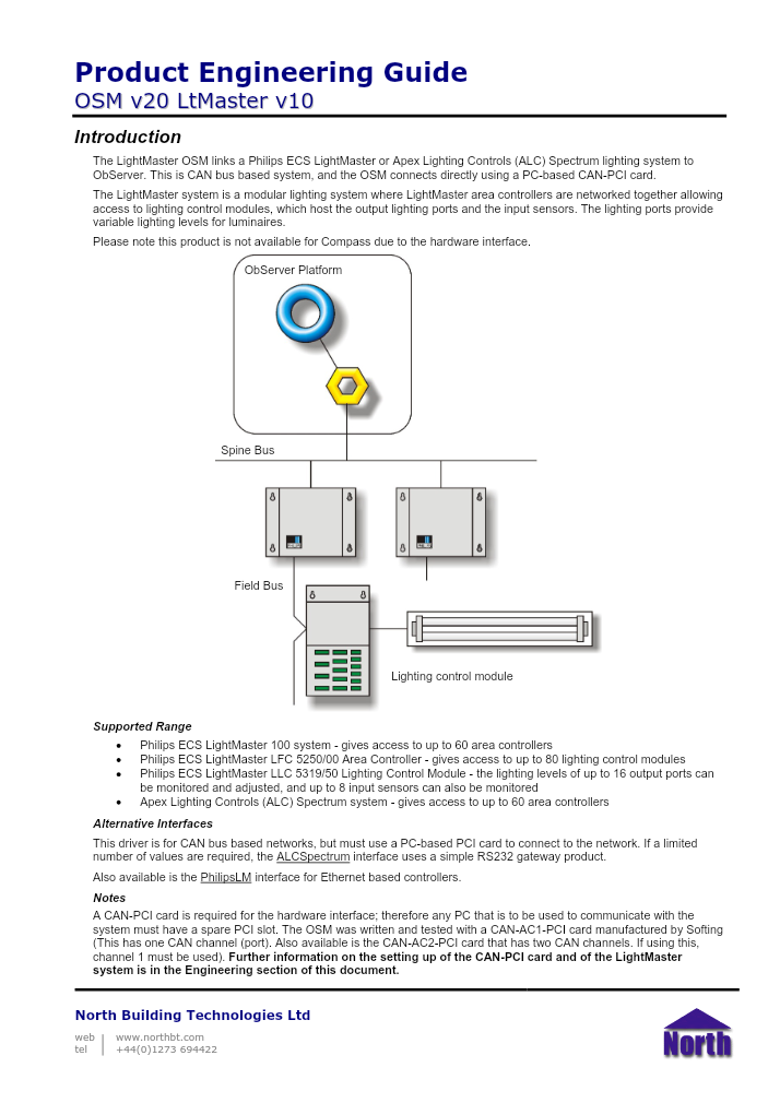 Preview thumbnail of page 1 of the LtMaster Engineering Guide PDF document.